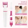 5 In 1 Body Hair Remover Epilator Trimmer Electric Facial Lipstick Shape Hair Removal Portable Women Painless Razor Shaver Tool 3
