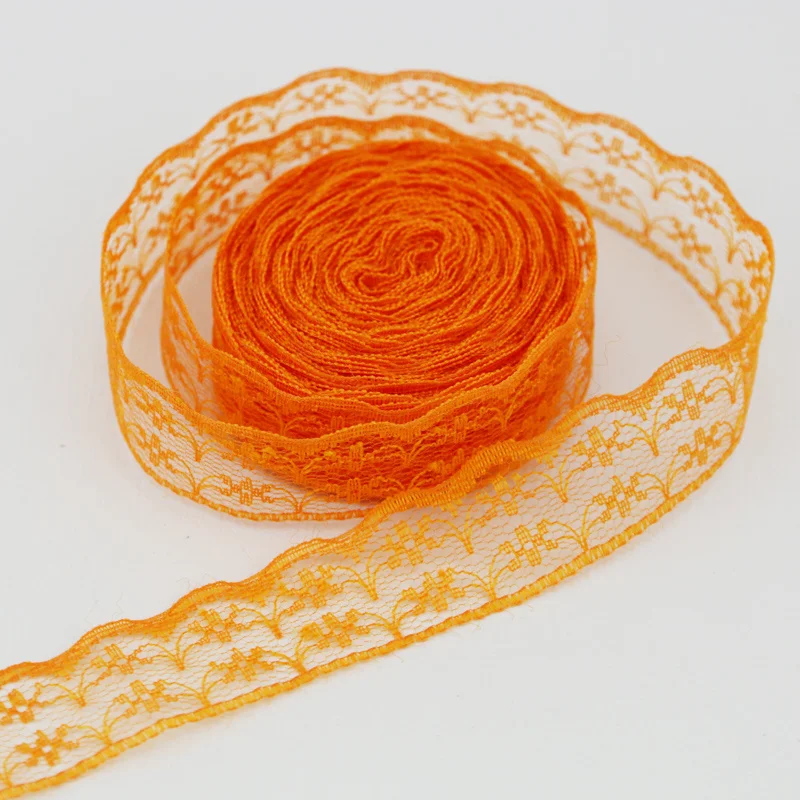 (10 Yards/roll) 22mm White Lace Fabric Webbing Decoration Lovely Gift Packing Cotton Material Handmade DIY Lace