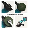 100MM Cordless Electric Angle Grinder Brushless Polishing Grinding Machine Cutting Woodwork Power Tool For Makita 18V Battery 4