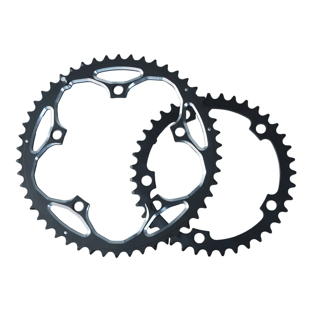 130 BCD Double Chainring 39/50T Road Bike Chainring Aluminum Alloy 10/11 Speed Folding Bicycle Crankset 2*10/11 Bike Parts