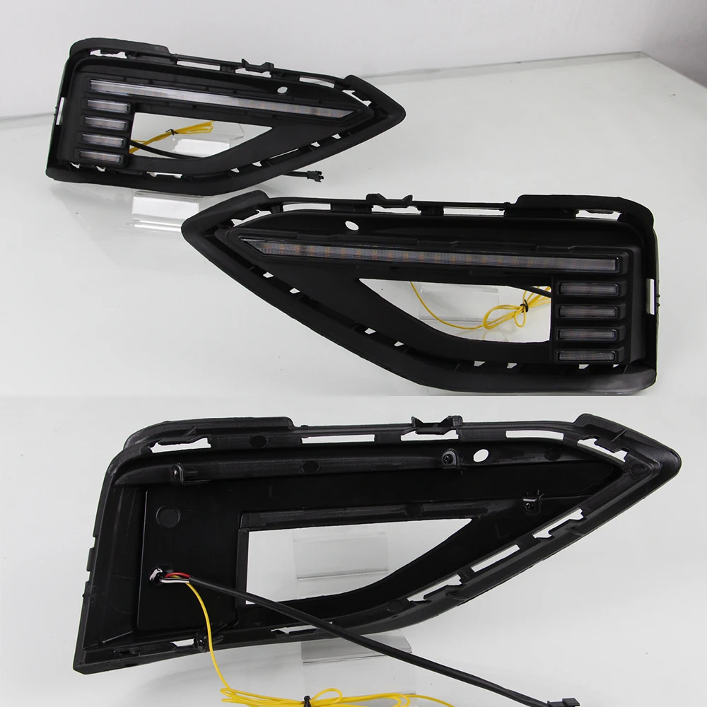 FOR VOLKSWAGEN VW Jetta Mk6 2016-2018 Drl Daytime Running Driving Light W/ Turn EUR 148,99