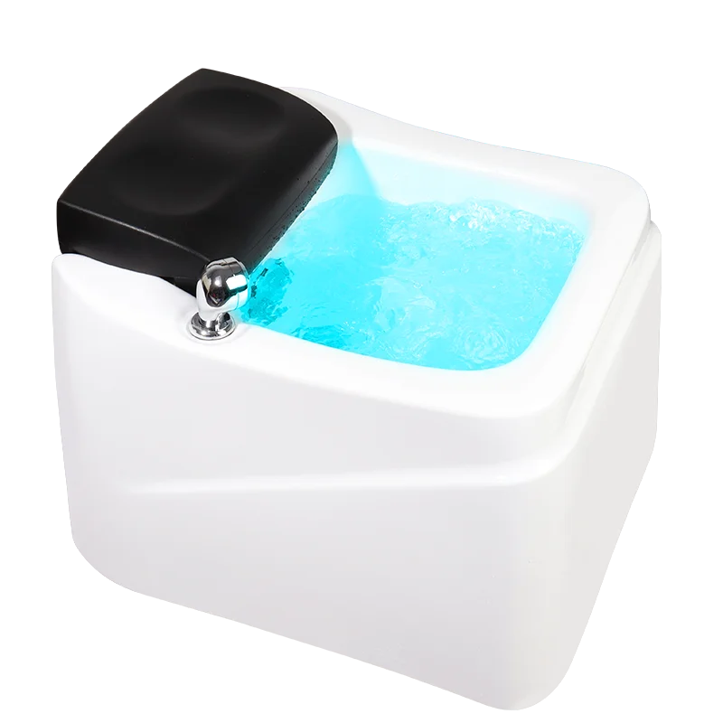 

Foot Bath Tub For Beauty Salon Acrylic Massage Surfing Lights Water Foot Therapy Basin Pedicur Bowl Foot Spa Pedicure Machine