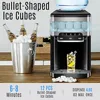 Water Cooler Dispenser Built-in Ice Maker Countertop,3-in-1 Portable Ice Machine 44lbs Daily,Top Loading 5Gallon Water Dispenser 3