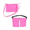 2 Pieces Mastectomy Drain Holder Bag 2 Pockets Supplies Waist Belt Carrier Drainage Bag Pouch 1