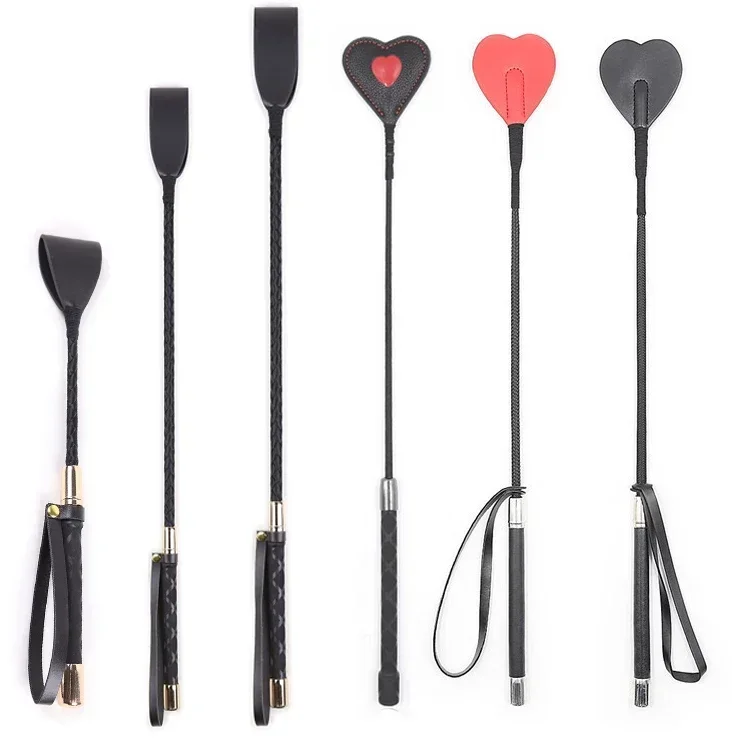 Sex Toys Leather Cosplay Bondage Whip Crop Spanking Horse Riding Flogger Flapper Cane BDSM Sex Toys For Couples
