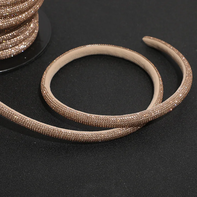 5 Yards funkelndes Strass-Seil, glänzendes Vollkristallband für DIY-Kleidung, Sandale, Schuhe, Hüte, Haarnadel, Dekorationszubehör – Detail 5