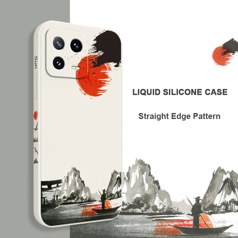 Admire The Moon Liquid Silicone Phone Case