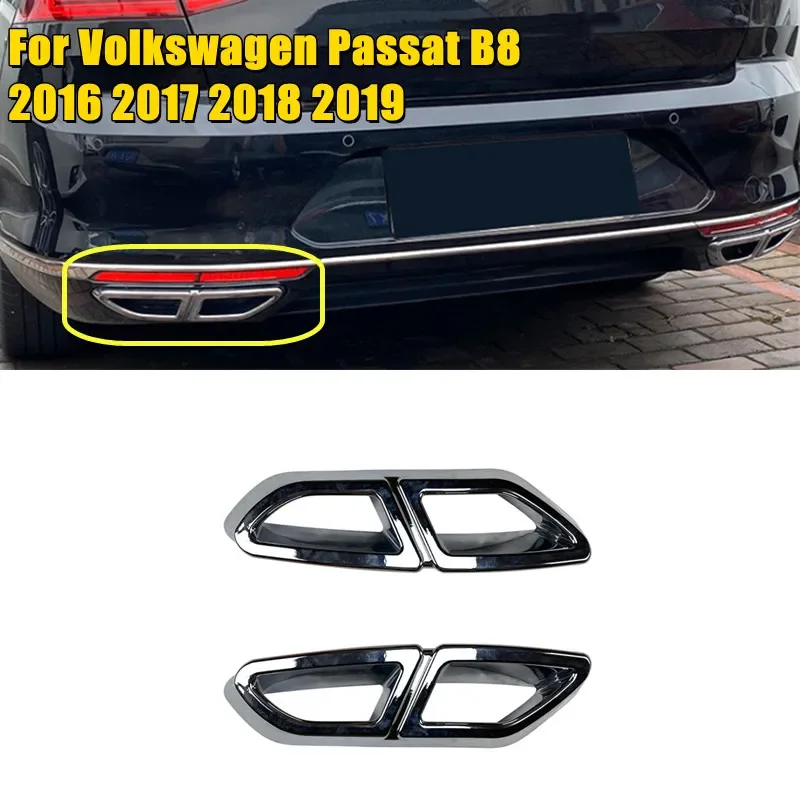 

2 шт., задняя выхлопная труба для Volkswagen Passat B8 2016-2019
