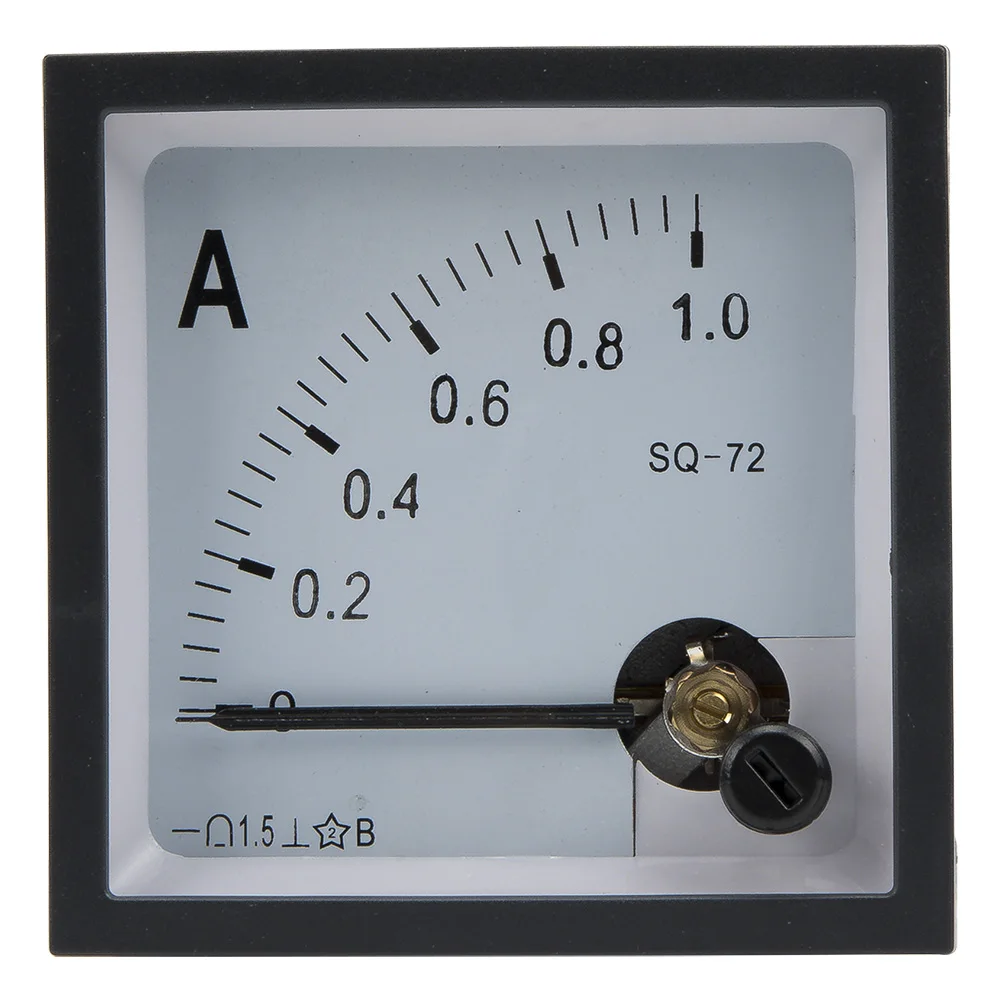 SQ-72 pointer 72*72 mm DC ammeter 1A 2A 3A 5A 10A 15A 20A 30A 50A SQ-72 series analog AMP meter 72x72 mm size CZ-72