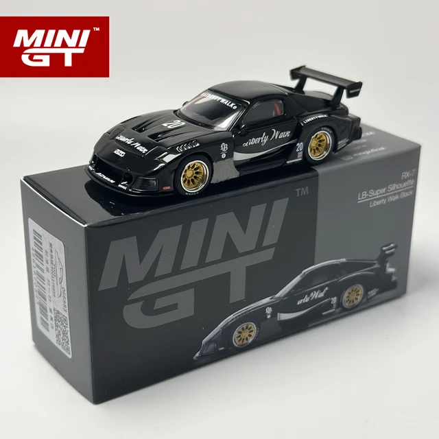 MINIGT 1:64 RX7 LB-Super Silhouette Liberty Walk Black MGT