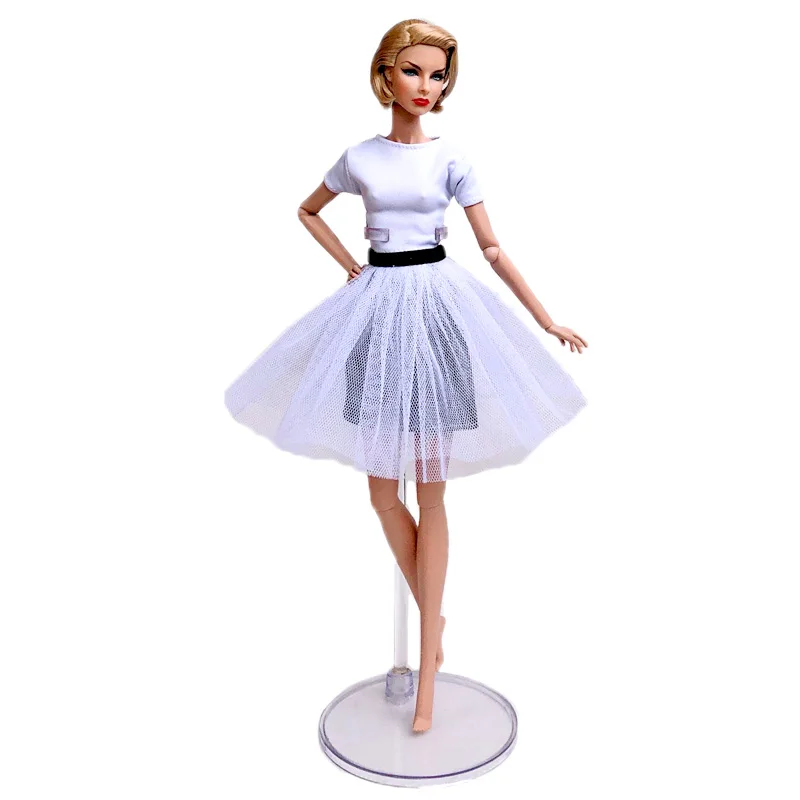 Fashion Doll Clothes For Barbie Doll Outfits Floral Party Dress Gown Shirt & Midi Skirt Dress 1/6 Dolls Accessories Kids Toy