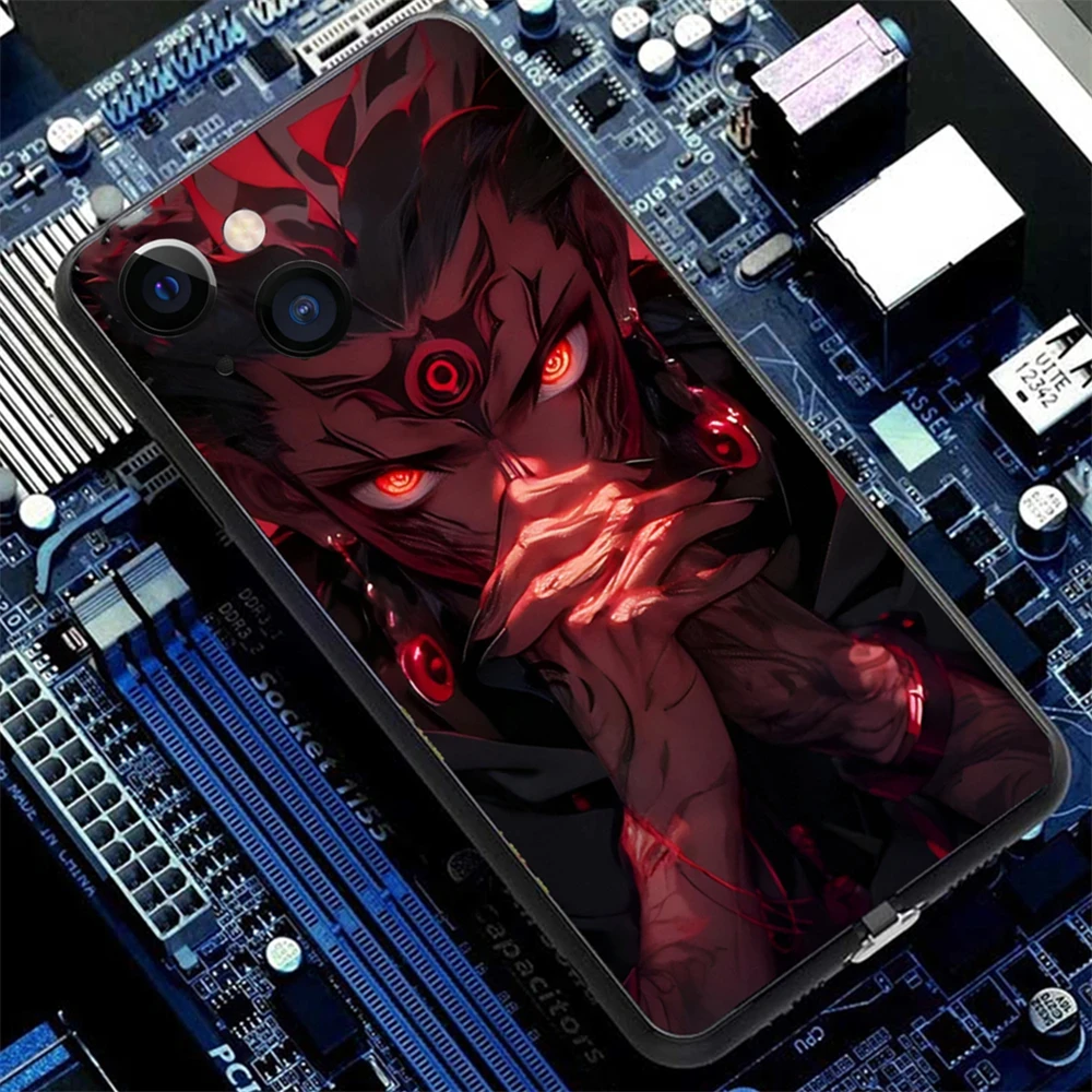 Popular Japanese Anime Pattern Smart Voice Controlled LED Light Phone Case For iPhone 15 14 13 12 11 Pro Max XR XS Plus SE2020