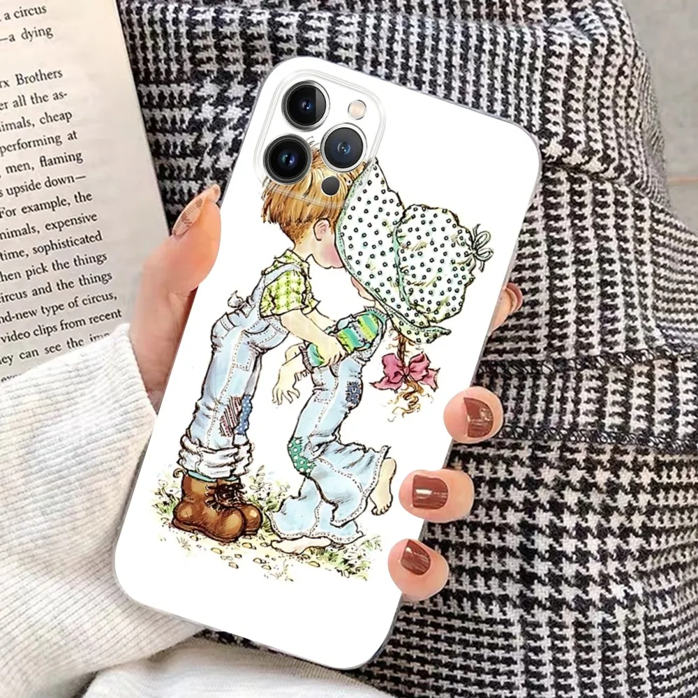 Sarah Kay Girl Cute Phone Case with Clear Back Cover