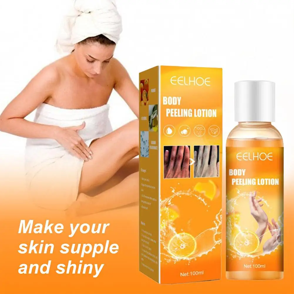 100ml Orange Peel Exfoliating Gel Moisturizing Brightening Skin Gel Peeling Facial Lotion Fade Essence Care Z0P1