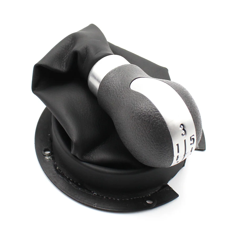 

5 Speed Shift lever set gear handball Dust Cover Gear Shift Knob Boot for Chery A1