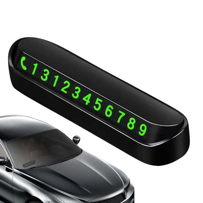 

Temporary Parking Sign Multifunctional Auto Decorations Must Have Car Accessories Night Glowing Sign With Temporary Parking tool