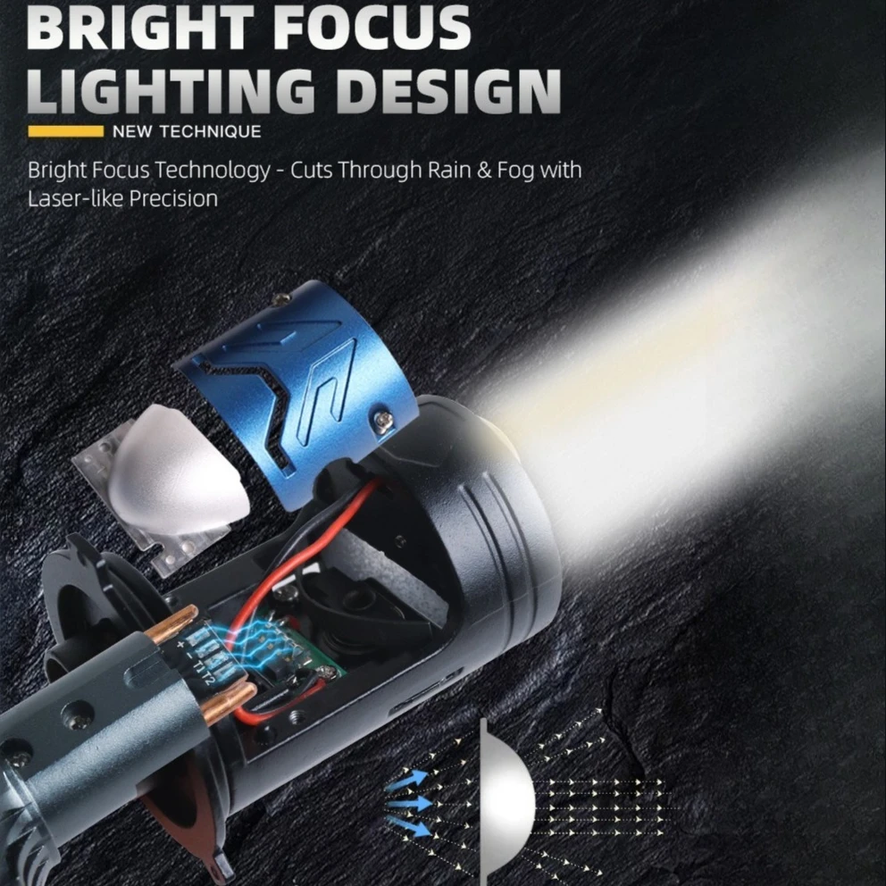 XTG H4 LED 렌즈 헤드라이트 160W 90000LM 미니 듀얼 프로젝터 상하향등 전구 초고휘도 자동차 헤드램프 (자동차 오토바이 12V24V용)