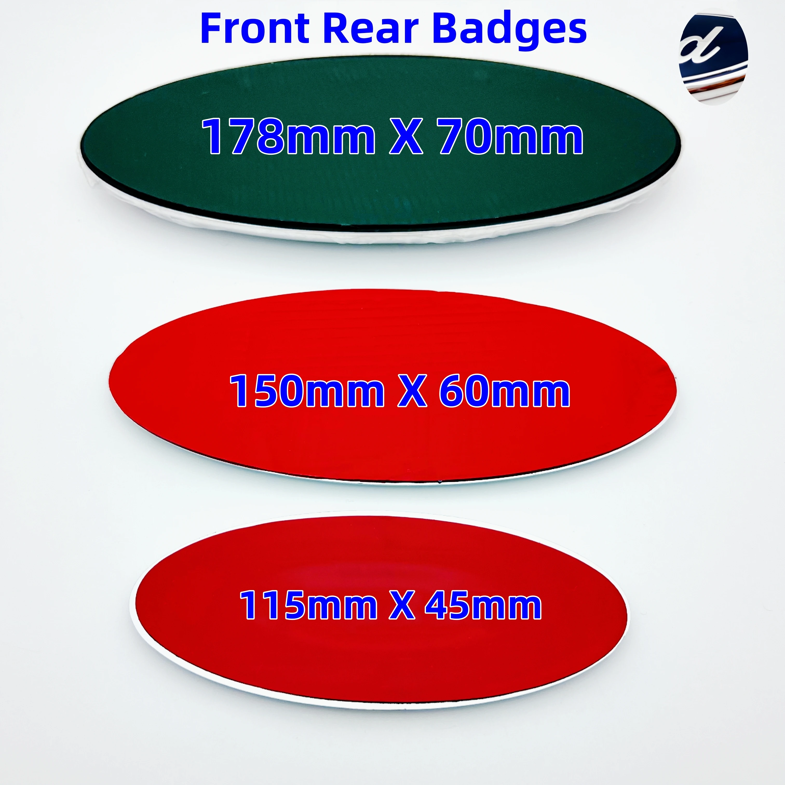 

For Transit Focus MK2 Ranger Mondeo Edge S MAX Fiesta Car Front Grille Hood bonnet Rear Trunk Emblem Badge Stickers 3D ABS 1pcs
