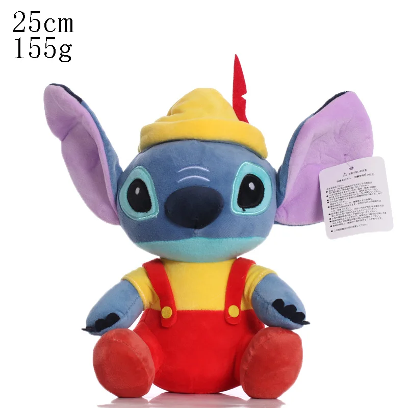 thumbnail image 1 of Muñecos de peluche de Disney Stitch de 12 a 30 cm, muñecos de peluche de dibujos animados, juguetes de peluche de anime para bebés, juguetes kawaii para niños, regalo de cumpleaños, 1 of 5