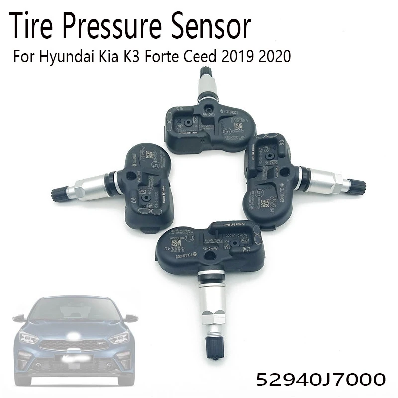 

2Pcs Tire Pressure Sensor PMV-CH15 TPMS 52940J7000 For Kia K3 Forte Ceed 2019 2020