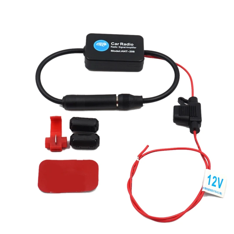 Novelfm Signal Amplifier Antiinterference Car Antenna Radio Universal