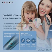ZEALOT-S62M Karaoke Machine Portable Bluetooth 5.3 Speaker System with 1-2 Wireless Microphones Home Family festival Gifts - Image 6