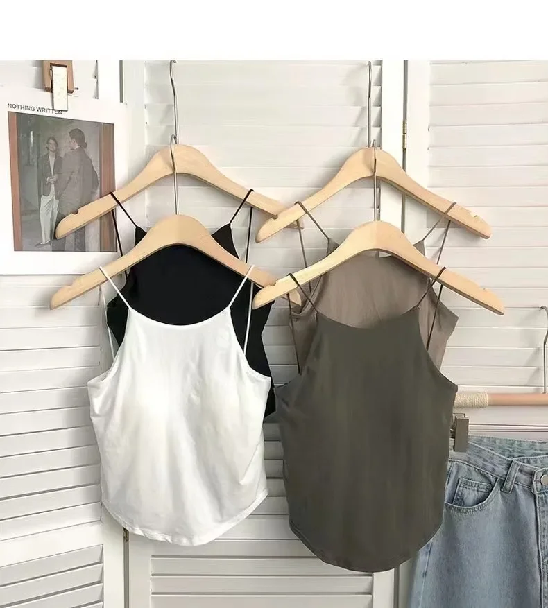 Description Picture 2 of itemSexy Camisole Women Underwear Wire-Free Tank Crop Top Tee Seamless Lingerie Bralette Beauty Back Wireless Tube Tops Sports Camis