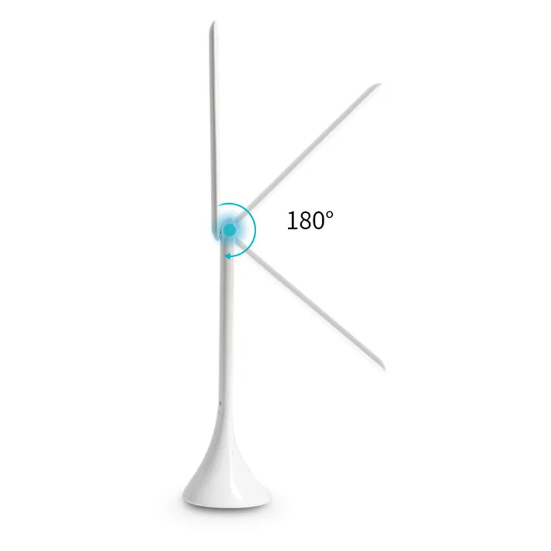 간단한 편리한 LED 책 선물 조명, 저주파 플래시, USB 충전, 접이식 터치, 눈 보호 테이블 조명, 5V