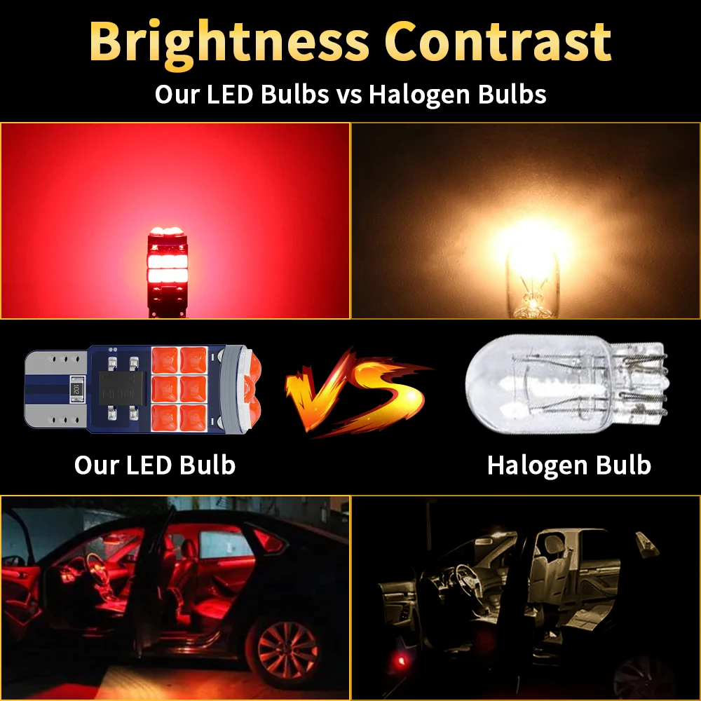 10PCS Led W5W T10 �ڵ��� Led ��ȣ ���� 501 194 ���� 3030 15SMD ���� ���� ���� ���� ���׸��� ���� 6000K 12V ���