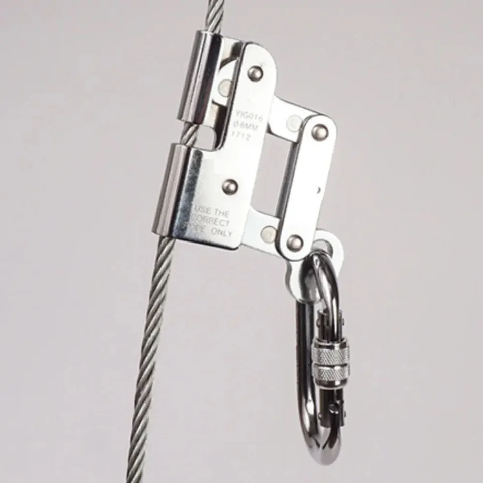 Roofing Harness Lopituwe Heavy Duty Auto Locking Wire Rope Grab For ...