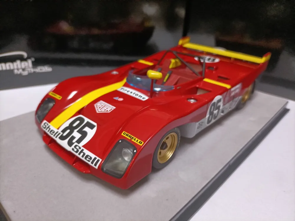

Tecnomodel 1:18 312 PB #85 6H Watkins Glen 1972 Simulation Limited Edition Resin Metal Static Car Model Gift