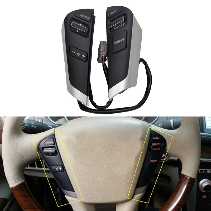 

Автомобильная Кнопка круиз-контроля, переключатель громкости звука 25550-1AA1A для Nissan MURANO 2009-2012 Teana ALTIMA 2008-2012