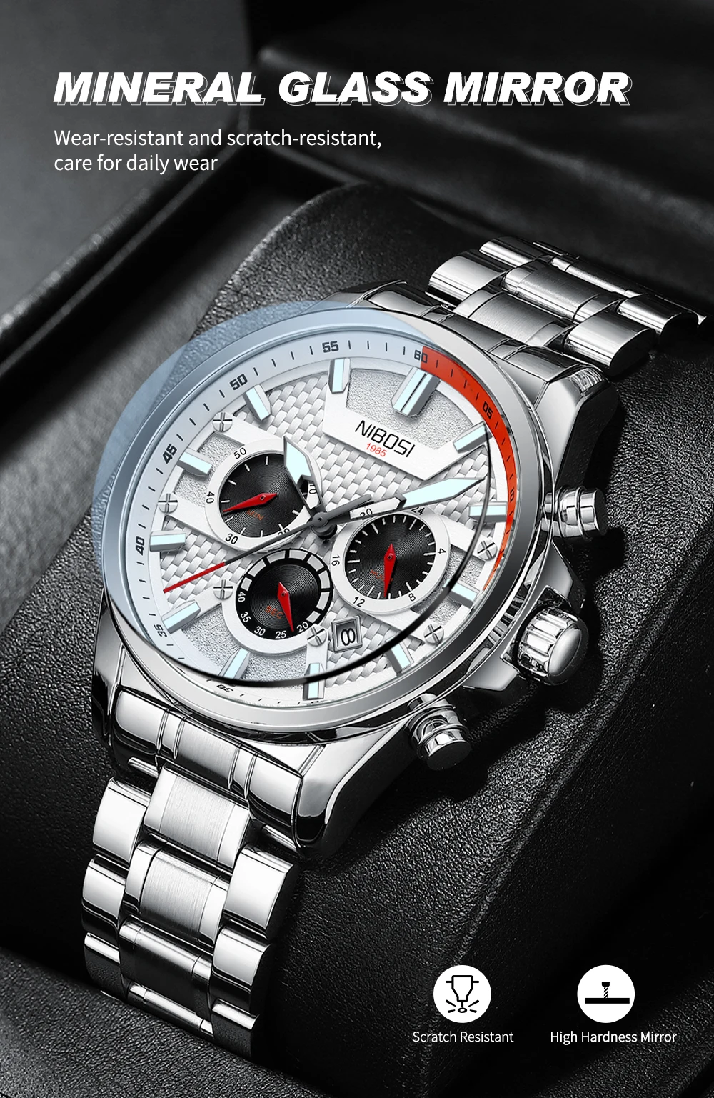 Men's & Stainless Watch 2512 Nibosi
