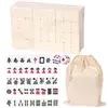 Mahjong Game Chinese Mahjong Mini Traditional Majiang Portable Travel Classic Board Games With Storage Bag Free Shipping 1
