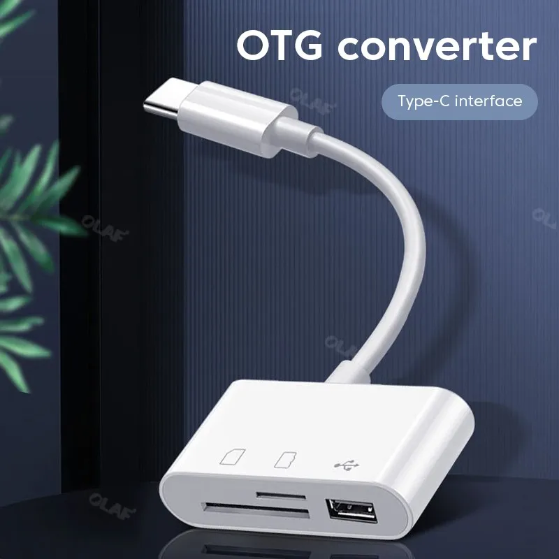 Type C Memory Card Reader USB C Adapter For Macbook Huawei Samsung Xiaomi OTG
