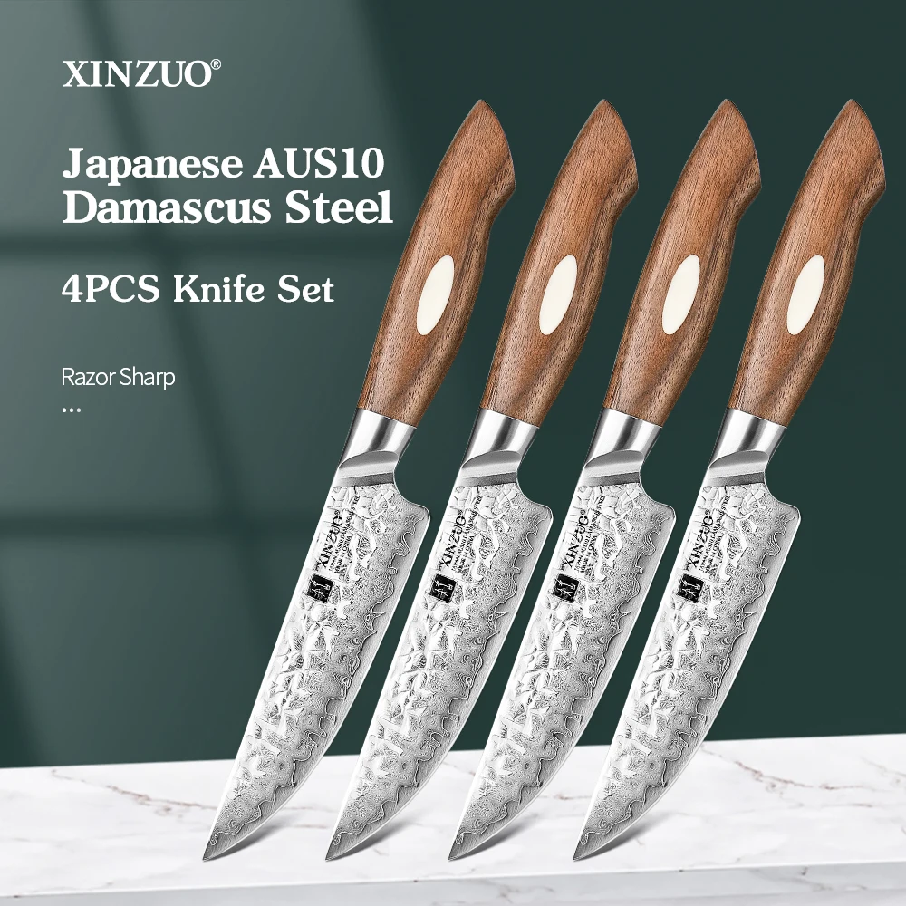 Stainless Steel Steak Knife Set  Stainless Steel Kitchen Knives - 4pcs Knife  Set 5 - Aliexpress