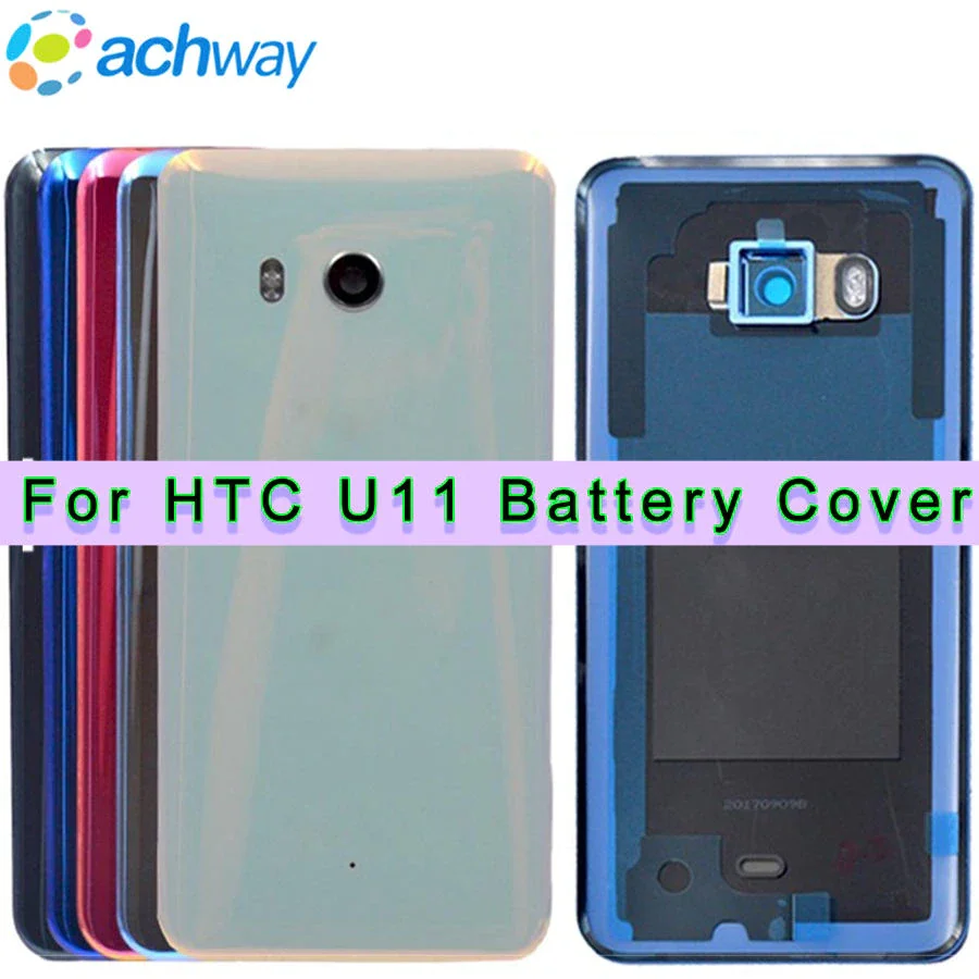 

Tested For 5.5" HTC U11 Battery Cover Door U-3W U-1W Back Housing Rear Case For HTC U11 Battery Door for htc U11 Back Battery
