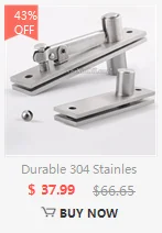Description Picture 4 of item1Set Heavy Duty Door Hinges 360° Rotary Hydraulic Buffer Floor Spring Door Pivot Hinge Door Shaft Up and Down Install Load 300KG