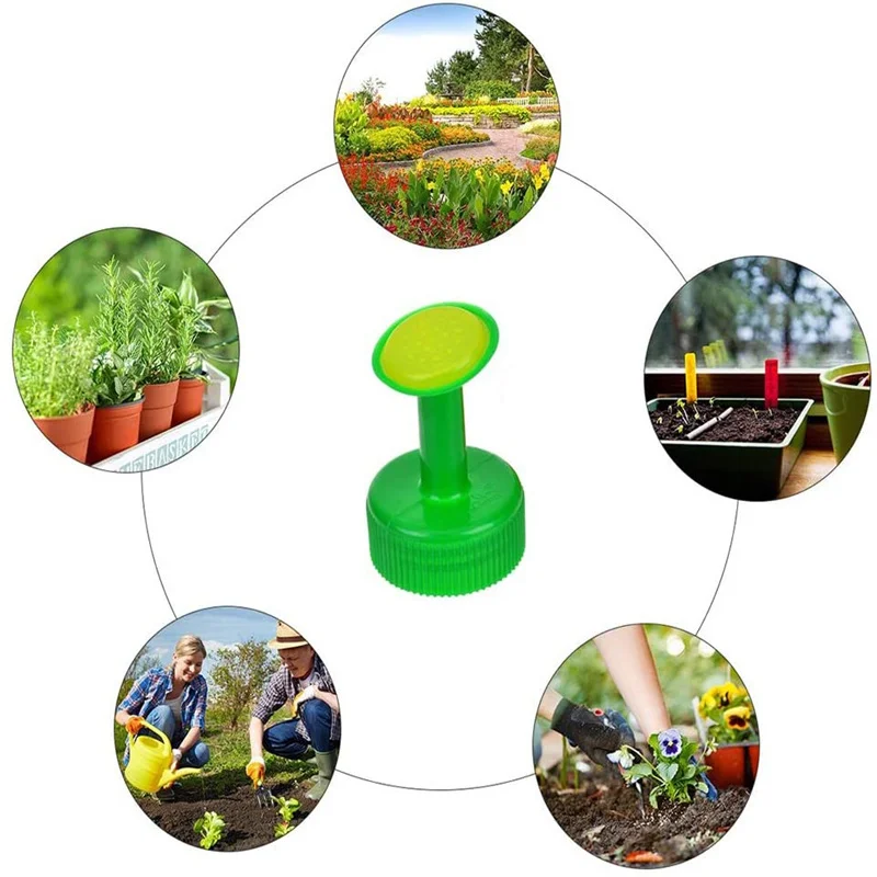 2Pcs/Bag Bottle Cap Sprinkler PVC Plastic Garden Spray Waterer Sprinkler Plant Watering Nozzle Tool Little Nozzle Head bottle cap sprinkler