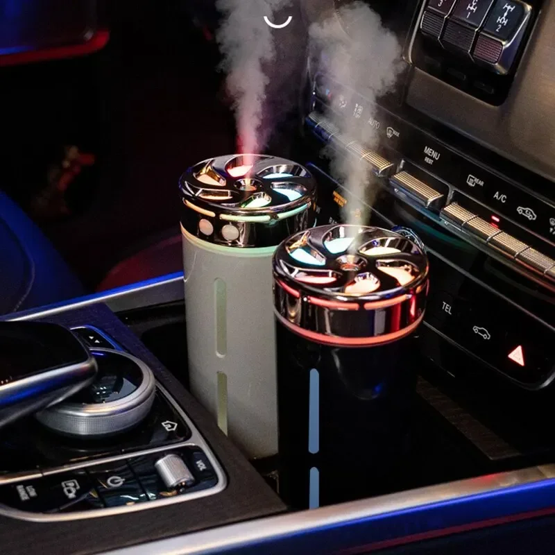 LED Night Light Portable Car Humidifier With Colorful And Aromatherapy Function USB Plug-In Mode Suitable for Car And Home
