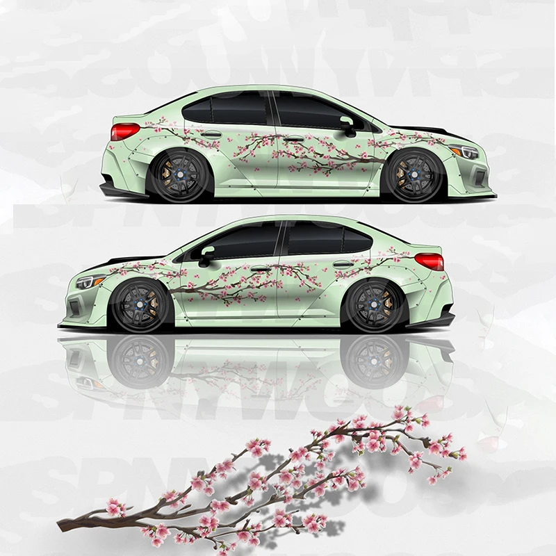 Kirschblüte Auto Fußmatten Muster Auto Matten Sakura Autozubehör Süßes Auto  Zubehör JDM Floral Anime Fußmatten Kawaii Auto Accessorie - .de