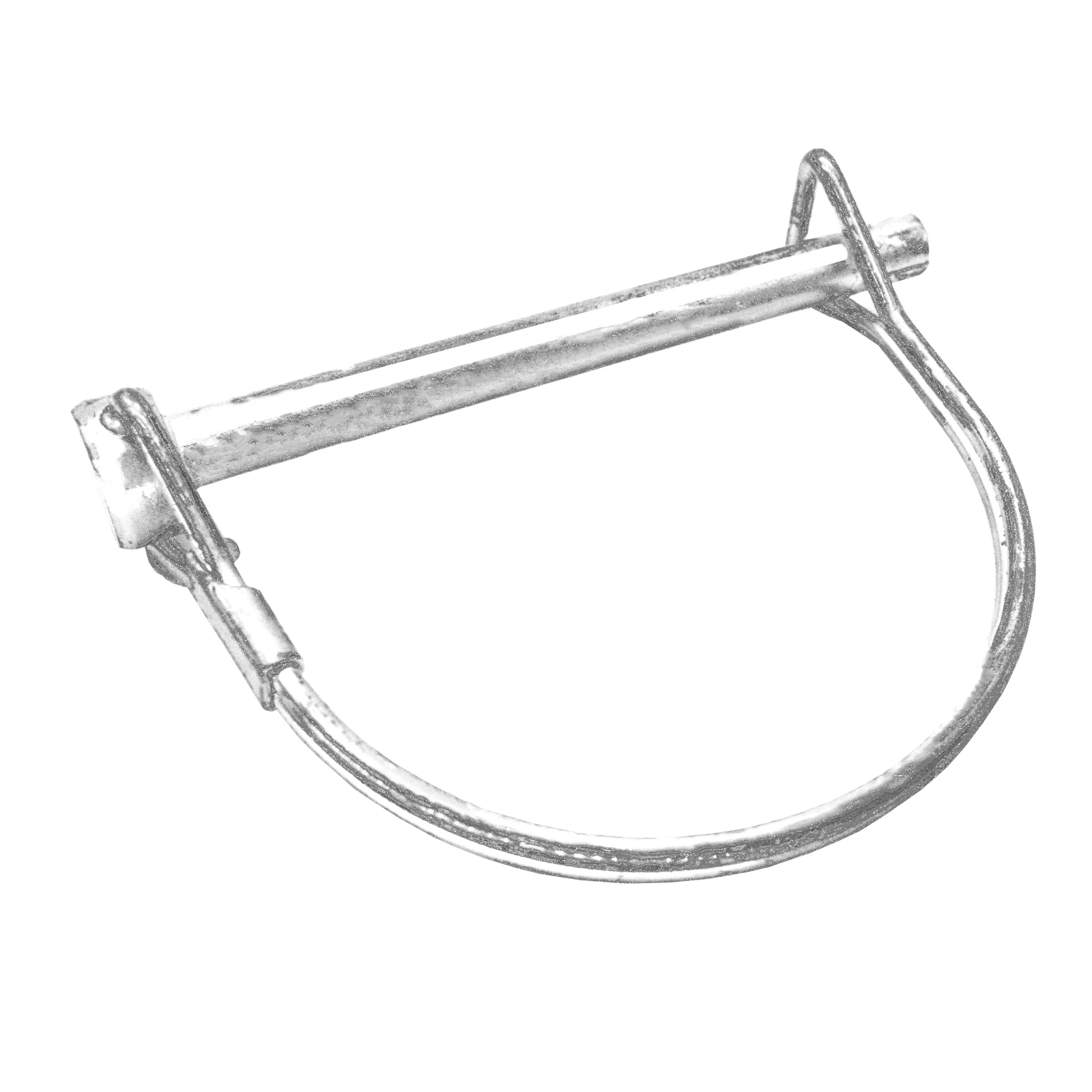 Trailer Coupler Safety Hitch Pin Lock D Shape Universal Heavy Duty Towing Hook 1/4Inch 6mm Dia x 2Inch 50mm 70mm Quick Lock trailer coupling lock