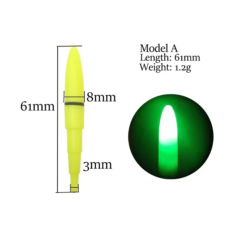 thumbnail image 2 of Electronic Fishing Light Stick With CR425 Battery Rechargeable Kit Fishing Rod Bite Bait Alarm Night Fishing Bobber Pesca Tackle Accessories I4944009470 2 of 10