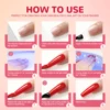 COSCELIA 6pcs Nail Gel Polish Kit Soak off UV LED Cured Long Lasting High Shine Soak Off Gel Polish Set for Nail Art Manicure 5