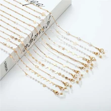 

New Metal Pearls Glasses Chain Mask Strap Women's Neck Chain Sunglasses Chain Eyeglasses Lanyard Hangs Masks Lace For Glasses