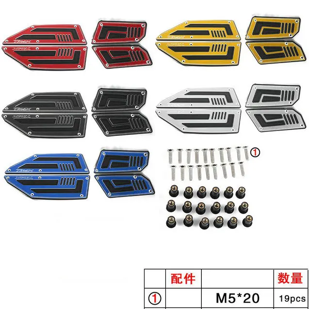 

TMAX530 Motorcycle Footboard Steps Motorbike Foot Footrest Pegs Plate Pads For YAMAHA TMAX 530 2012 2013 2014 2015 2016