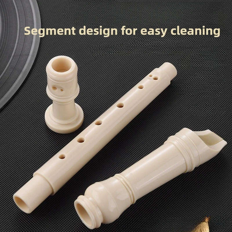 ABS Resin Clarinet Flute Beginner Play Sound Therapy Treble 8 Holes C Key Recorder Healing Yoga Meditation Orff Instruments