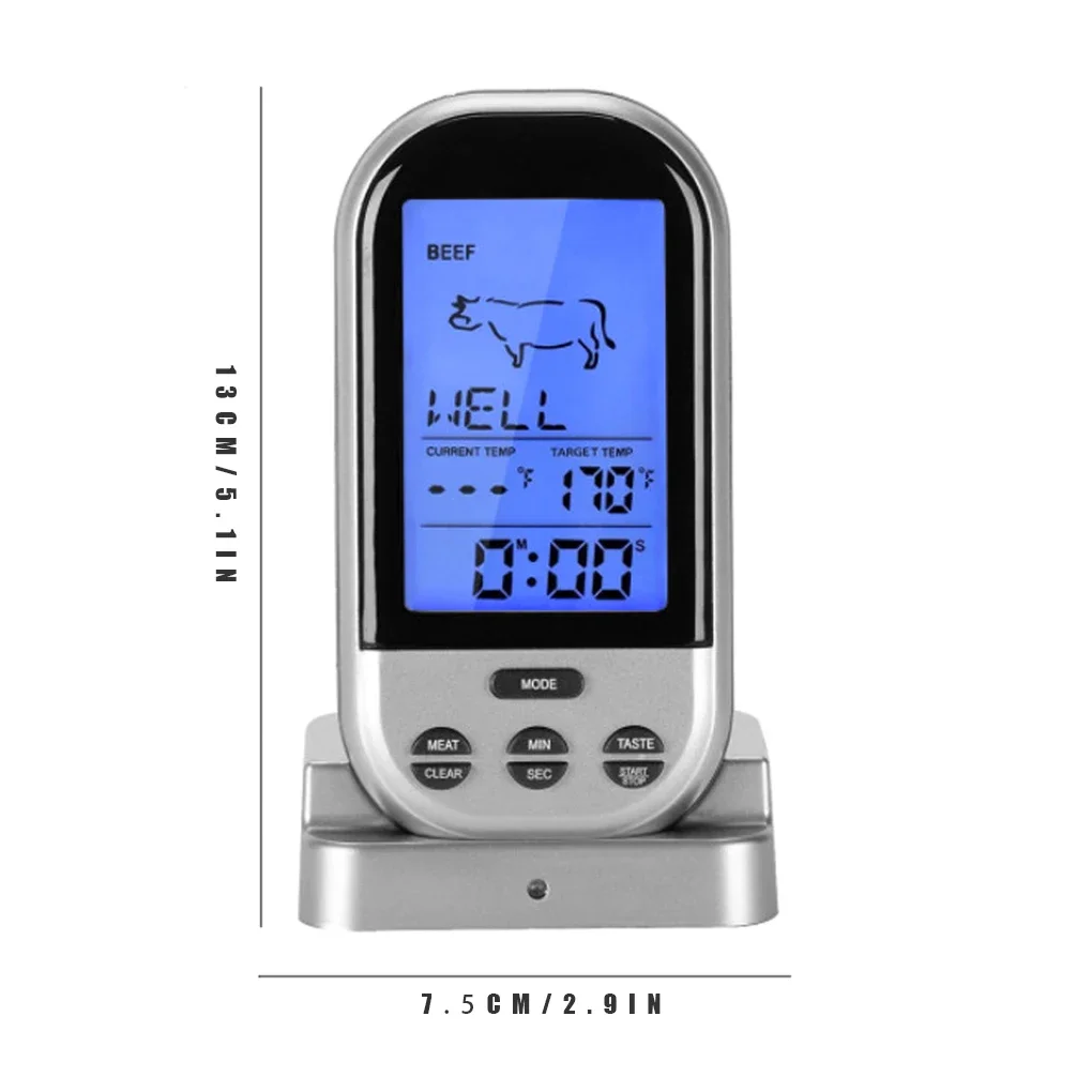 

Bluetooth Термометры для гриля, таймер, будильник, термометр, зонд, дистанционное управление, инструменты для приготовления мяса, кухня, цифровой, беспроводной, для дома