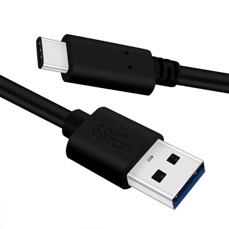 

Black PVC 60W 3A Type C to USB 3.2 Gen 1 data QC 3.0 charging cable for xiaomi samsung huawei use