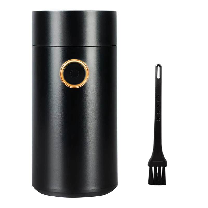 

Электрическая кофемолка, 12 чашек, 150 Вт, электрическая кофемолка из нержавеющей стали с щеткой для специй, трав, орехов, зерен, вилка европейского стандарта